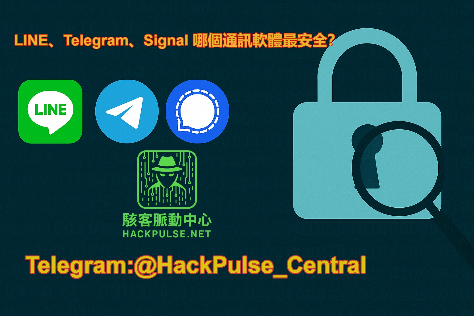 LINE、Telegram、Signal 哪個通訊軟體最安全？